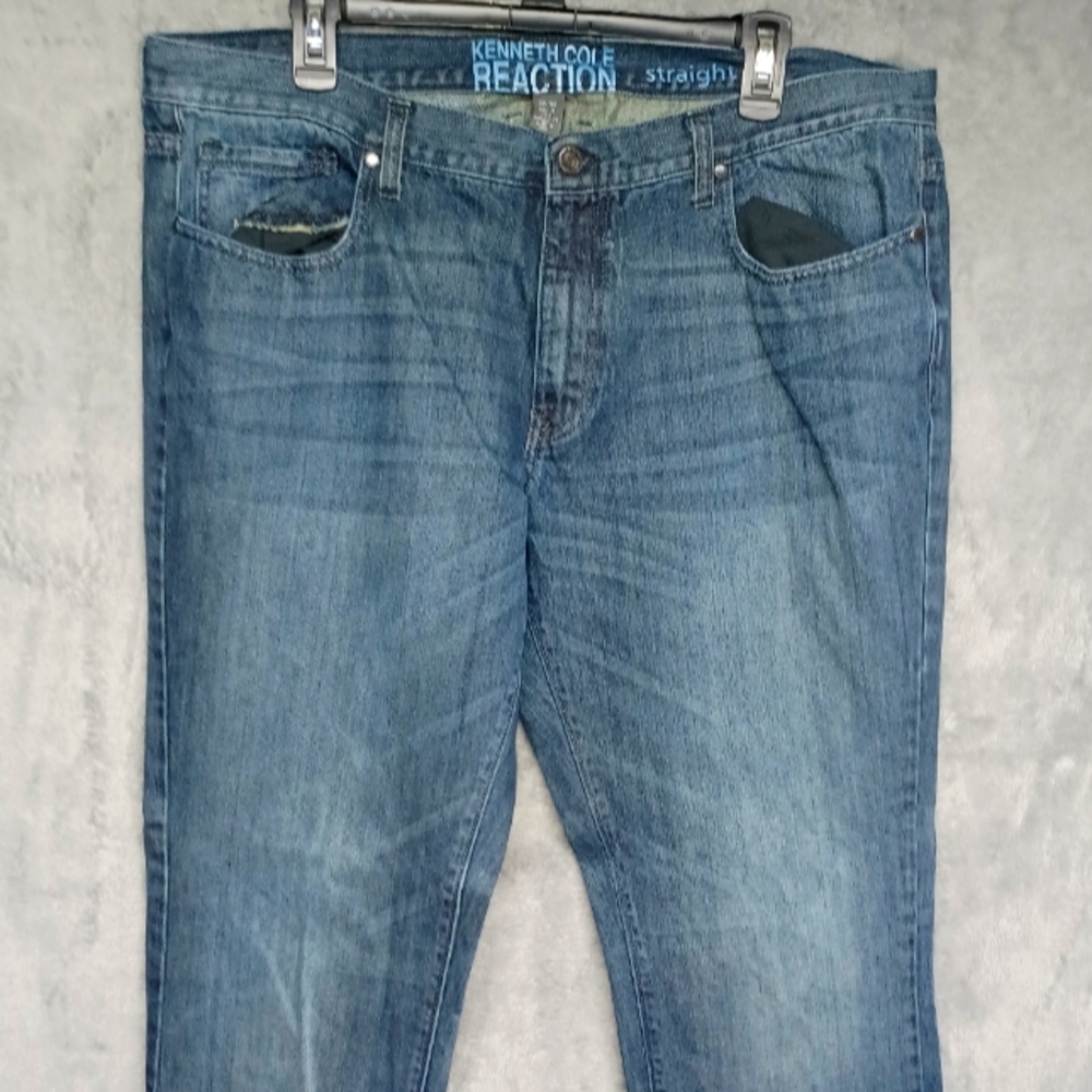 NWOT Kenneth Cole Straight Leg cut Jeans Size 38×32,  10 of 10 Condition